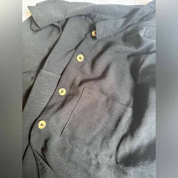 LILY MORGAN Short Sleeve Button Down - Picture 4 of 5